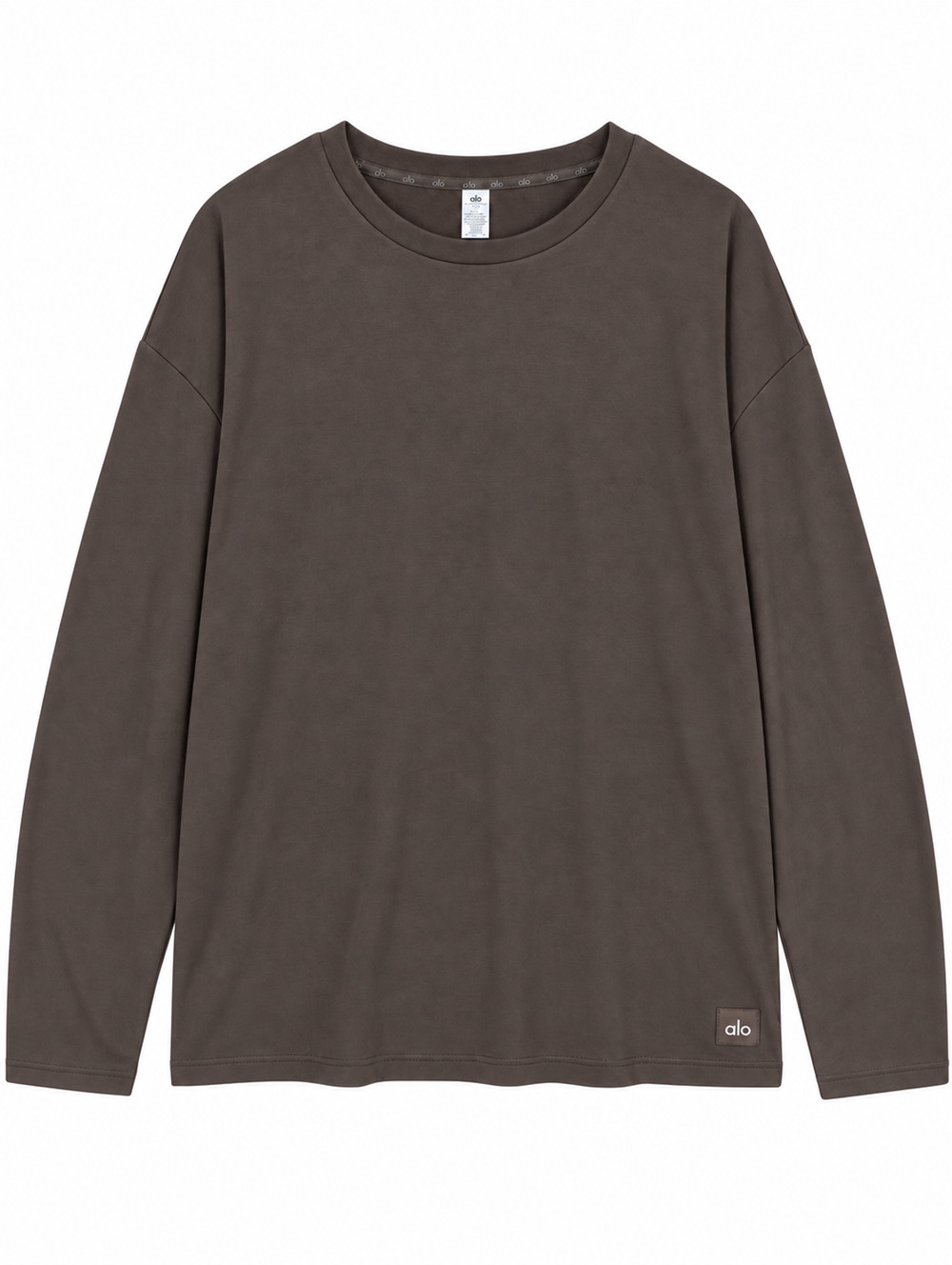 Alo Yoga Double Take Long Sleeve Crew Shirt Mens 2XL Espresso Brown M3299R NWT